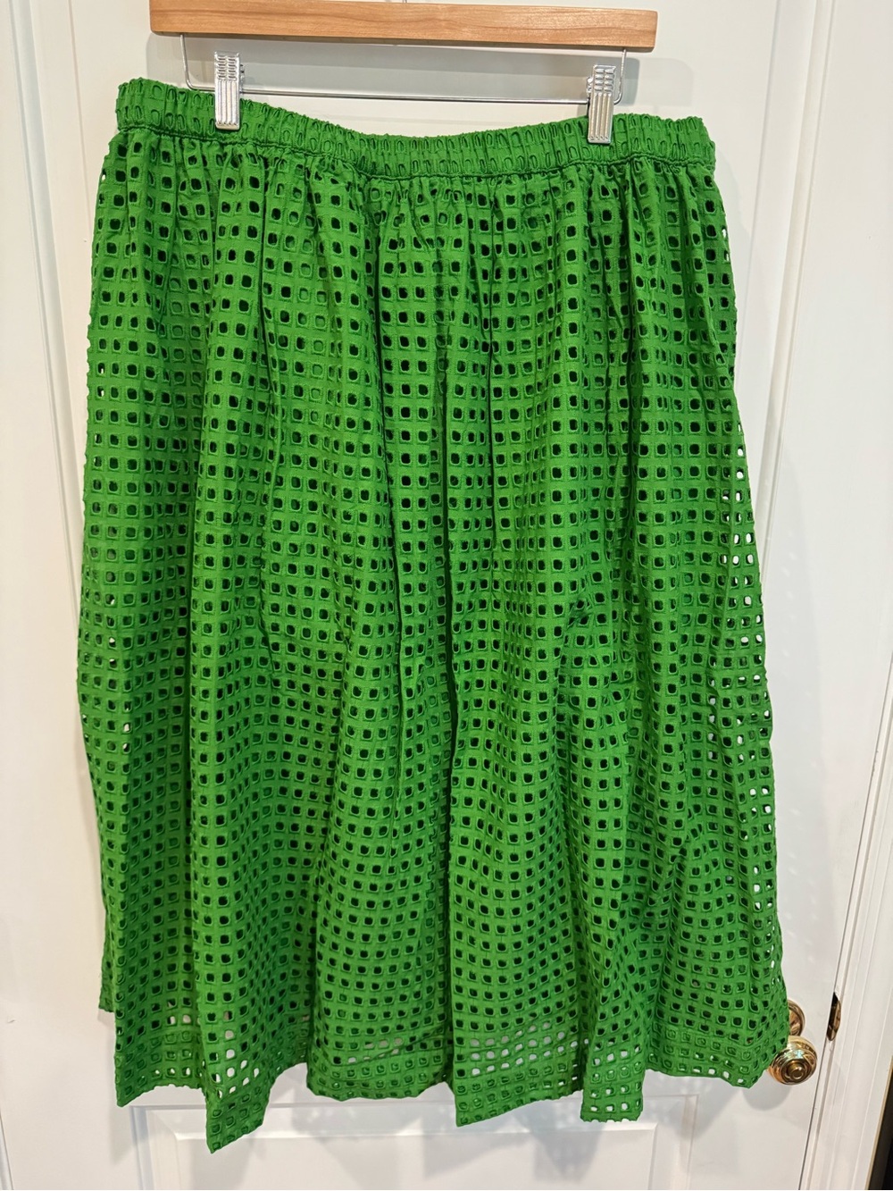 Kate Spade Limited Edition Fully Lined Green Eyelet Matching Vest & Skirt - Picture 10 of 14